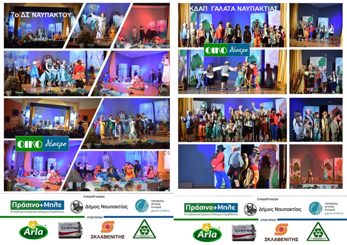 Ολοκληρώθηκαν με επιτυχία οι παραστάσεις στο «ΟΙΚΟθέατρο» 2024 με θεατρικά έργα από το 7ο ΔΣ Ναυπάκτου και το ΚΔΑΠ Γαλατά Ναυπακτίας