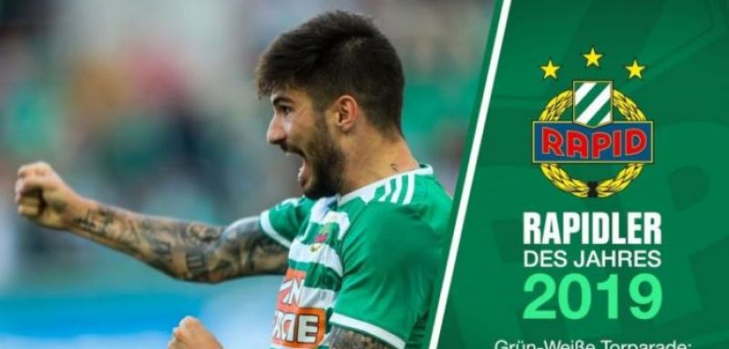 Ο Ταξιάρχης Φούντας από τη Μαγούλα Νεοχωρίου αναδείχθηκε κορυφαίος παίκτης της χρονιάς για τη Ραπίντ Βιέννης