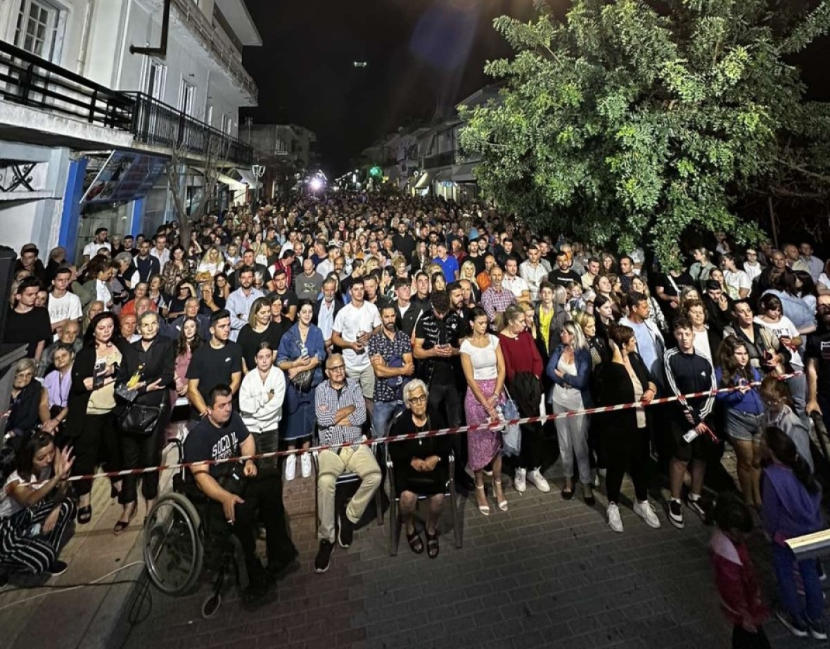 H κεντρική προεκλογική συγκέντρωση του Γιώργου Αποστολάκη στην Βόνιτσα