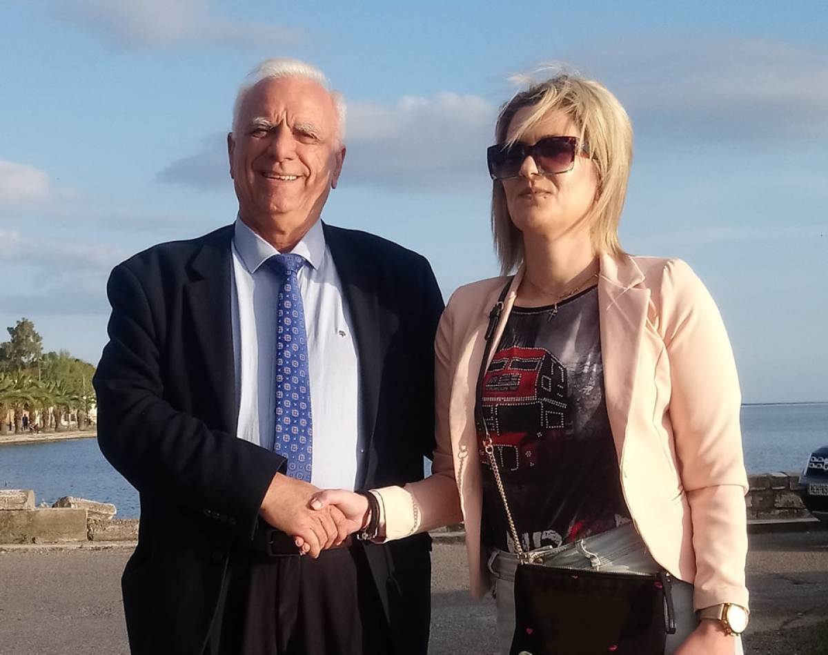 Συμπόρευση ΕΙΡΗΝΗΣ ΣΑΛΑΓΙΑΝΝΗ με τον υποψήφιο Δήμαρχο, ΘΑΝΑΣΗ ΛΥΡΟ