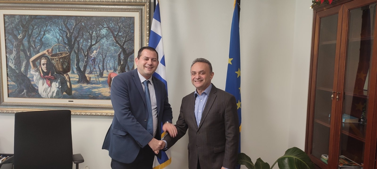 Συνάντηση του Αντιπεριφερειάρχη Θ. Βασιλόπουλου με τον Υφυπουργό, Στ. Κελέτση για τα Διαχειριστικά Σχέδια Βόσκησης και τις υδατοκαλλιέργειες