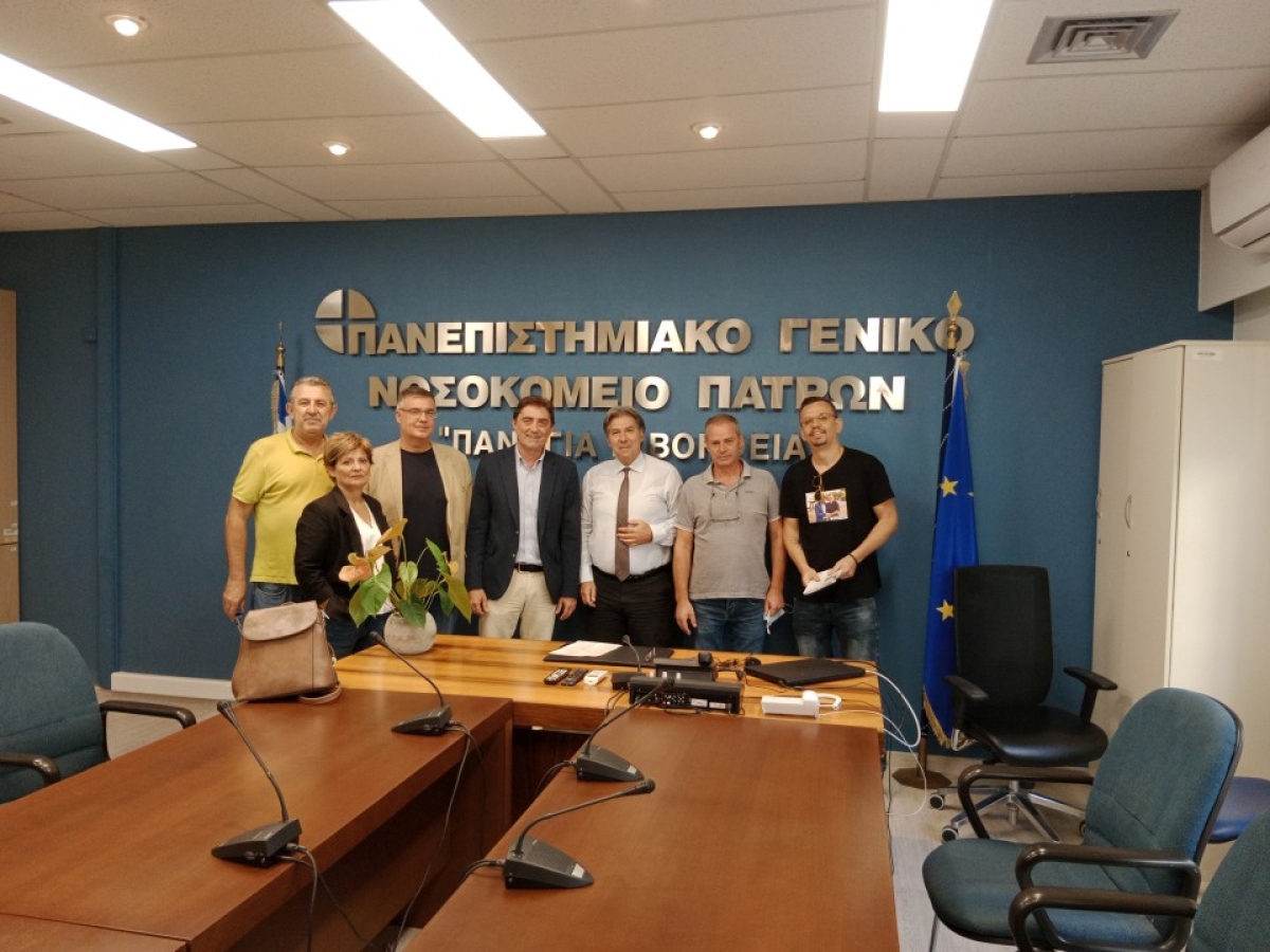 Επίσκεψη Κώστα Καρπέτα στον Νοσοκομείο Ρίου