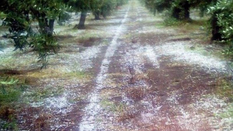 Νέα ισχυρή χαλαζόπτωση σε Κατοχή και Νεοχώρι Οινιάδων
