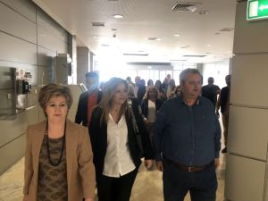 Επίσκεψη της Χριστίνας Σταρακά στο  Νοσοκομείο Αγρινίου