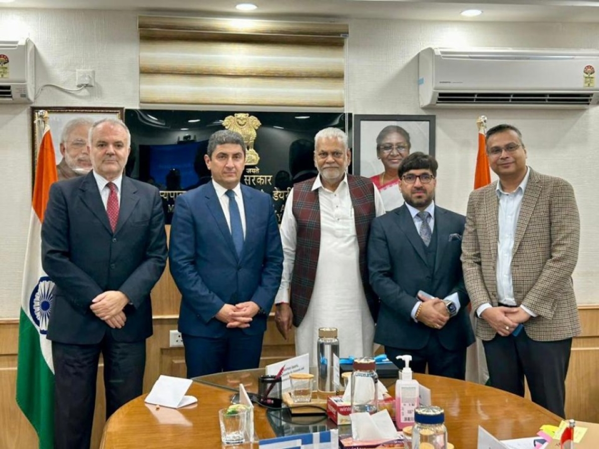 Συναντήσεις ΥπΑΑΤ, Λευτέρη Αυγενάκη με Ινδούς Υπουργούς στο Νέο Δελχί