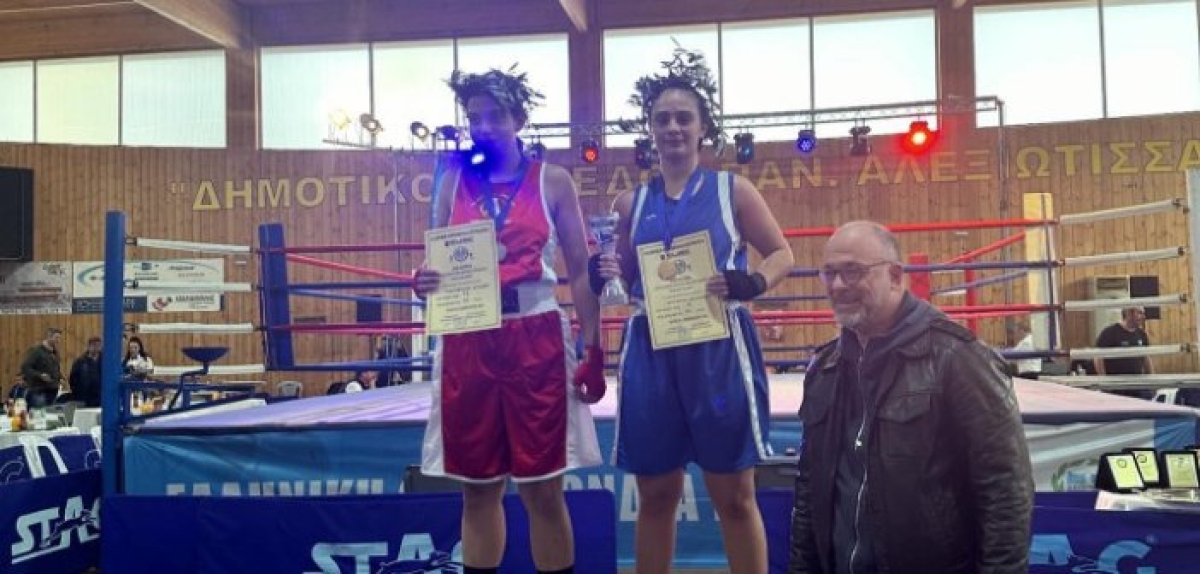 Χρύση στην πυγμαχία στο Πανελλήνιο πρωτάθλημα νεανίδων η Αναστασία Ζαρκαλή