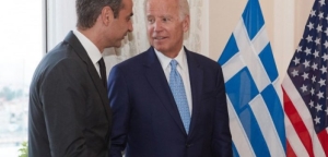 Χάρτη με τη «γαλάζια πατρίδα» της Τουρκίας έδειξε ο Μητσοτάκης στον Μπάιντεν