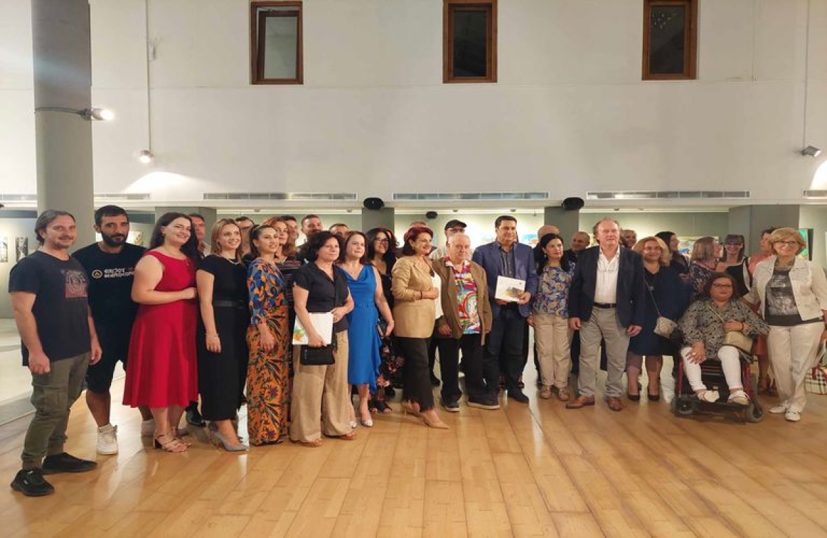 Αγρίνιο: Τιμώμενο πρόσωπο ο Γιώργος Σταθόπουλος στα εγκαίνια της 2ης Έκθεσης Αιτωλοακαρνάνων Εικαστικών (εικόνες&amp; βίντεο)