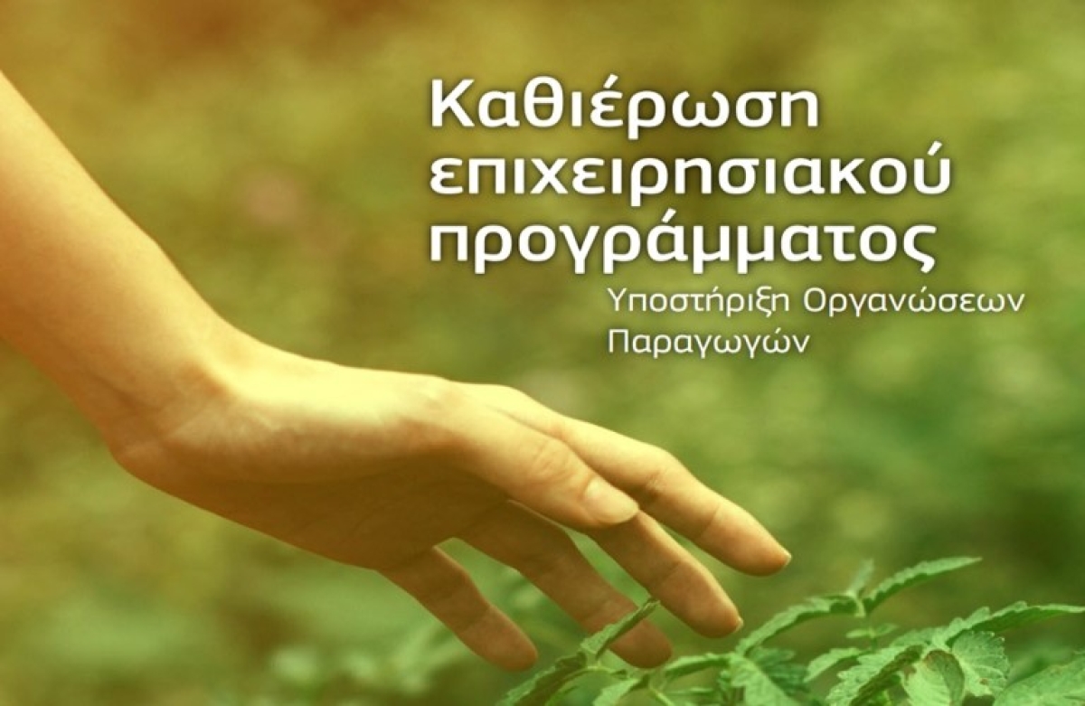 Εγχειρίδιο δημιουργίας Επιχειρησιακού Προγράμματος για Οργανώσεις Παραγωγών