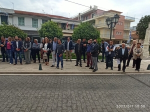 Ο ΣΥΡΙΖΑ Π.Σ. Μεσολογγίου κατέθεσε στεφάνι τιμώντας την εξέγερση των εργατών της Πρωτομαγιάς