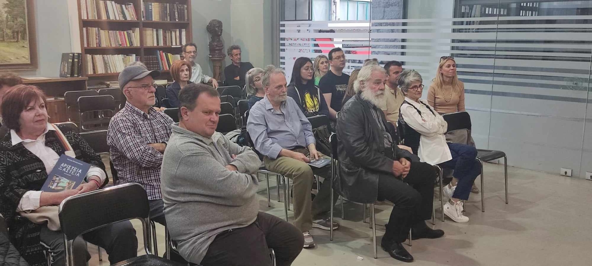 Αγρίνιο: Η πρώτη συλλογή σκίτσων με την αιχμηρή και ανατρεπτική ματιά του Β. Παπαγεωργίου παρουσιάστηκε στην παλιά αγορά (εικόνες)