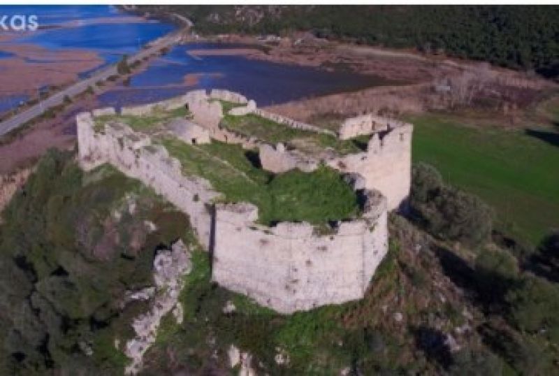 Το κάστρο του Γρίβα από ψηλά