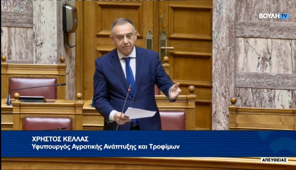 Απάντηση ΥφΑΑΤ, Χρήστου Κέλλα σε επίκαιρη ερώτηση του Βουλευτή του ΣΥΡΙΖΑ, Βασίλη Κόκκαλη
