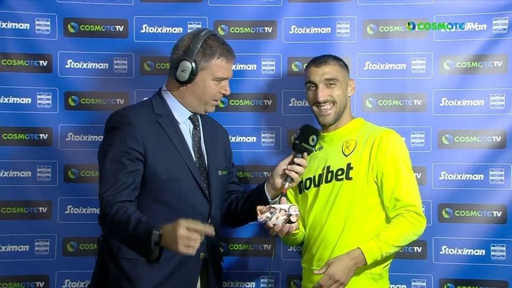 Λιάβας: «Αφιέρωσα το γκολ στην οικογένειά μου, να τους δώσω χαρά, ζούμε σε δύσκολους καιρούς»