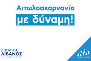 Σπήλιος Λιβανός: Αιτωλοακαρνανία με Δύναμη!  Μαζί με τον Κυριάκο Μητσοτάκη στη Ναύπακτο