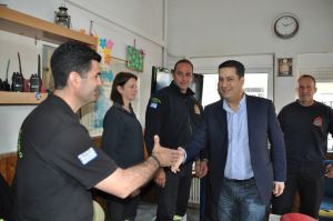 Την Πυροσβεστική Υπηρεσία Αγρινίου επισκέφθηκε ο Γιώργος Παπαναστασίου