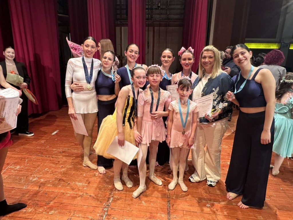 Διακρίσεις για τη Σχολή Κλασικού και Σύγχρονου Χορού της Γυμναστικής Εταιρείας Αγρινίου στον Διαγωνισμό «Dance Arts Competition 2025».