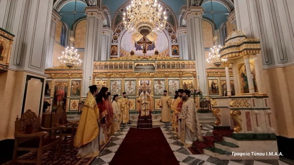 Πρώτη Θεία Λειτουργία στον ανακαινισθέντα Ι. Μ. Ν. Αγίου Σπυρίδωνος Ι. Π. Μεσολογγίου