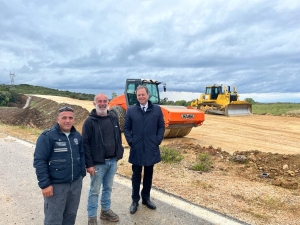 Επίσκεψη Σπήλιου Λιβανού στον κόμβο Αγίου Νικολάου και την παράκαμψη Αμφιλοχίας της Αμβρακίας Οδού