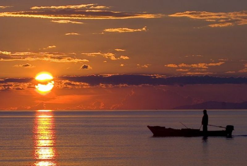 Ηλιοβασίλεμα στο πανέμορφο Μεσολόγγι