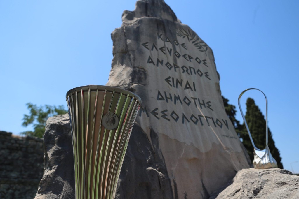 Στο Μεσολόγγι τα Ευρωπαϊκά τρόπαια του Ολυμπιακού (εικόνες)