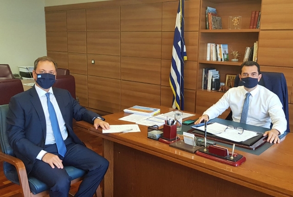 Συνάντηση Σπήλιου Λιβανού, βουλευτή Αιτωλοακαρνανίας &amp; Κοινοβουλευτικού Εκπροσώπου ΝΔ, με τον Υφυπουργό Αγροτικής Ανάπτυξης και Τροφίμων κ. Κωνσταντίνο Σκρέκα