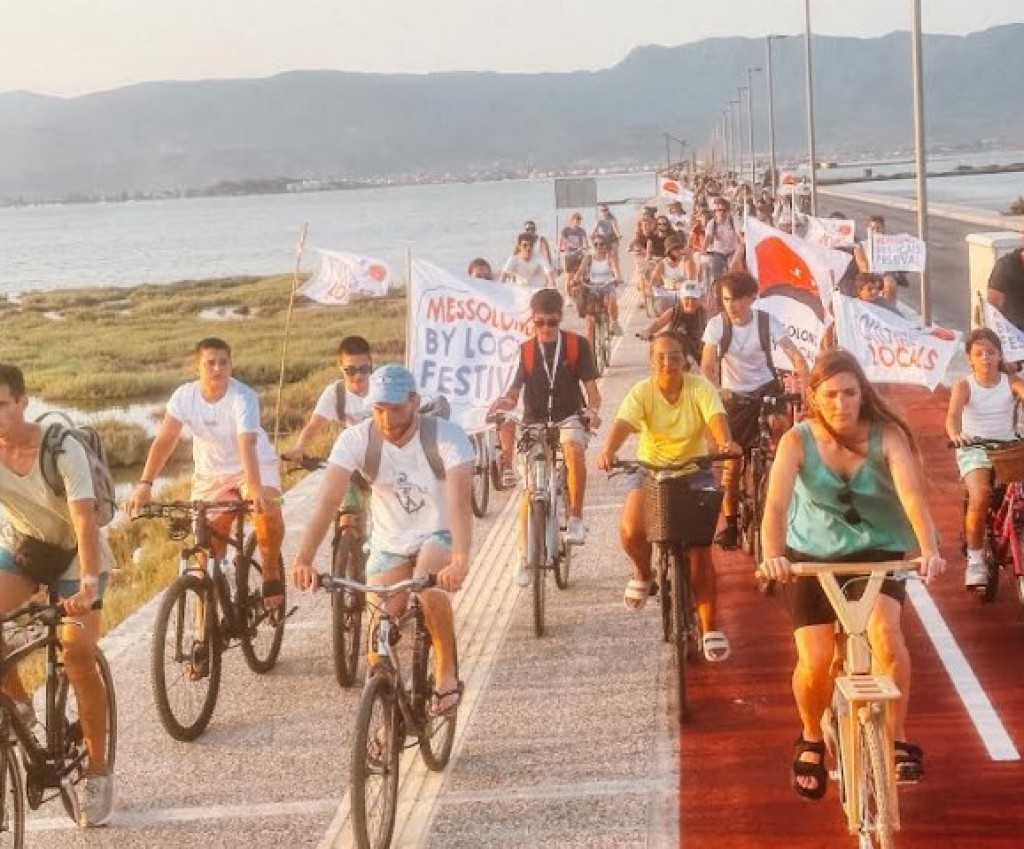 Μεσολόγγι: Με ποδηλατάδα στο ηλιοβασίλεμα διαδόθηκε ο ερχομός του 7ου Φεστιβάλ των Ντόπιων