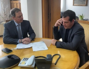 Επίσκεψη Σπήλιου Λιβανού σε Υπουργό Υγείας Θ. Πλεύρη για τα προβλήματα Νοσοκομείων Αγρινίου &amp; Μεσολογγίου