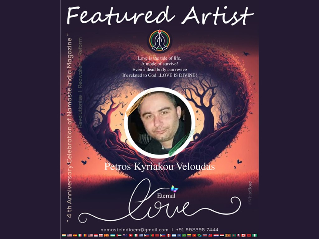 Στο εξώφυλλο του Διεθνούς Περιοδικού της Ινδίας ως καλύτερος ποιητής ανάμεσα σε διεθνείς ποιητές ο Αγρινιώτης Πέτρος Βελούδας