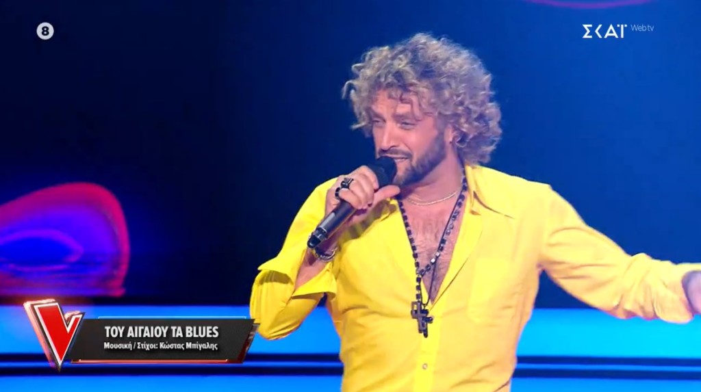«The Voice of Greece»: Ο Αμφιλοχιώτης Χρήστος Βάμος με του «Αιγαίου τα Blues» επέλεξε Μαζωνάκη!