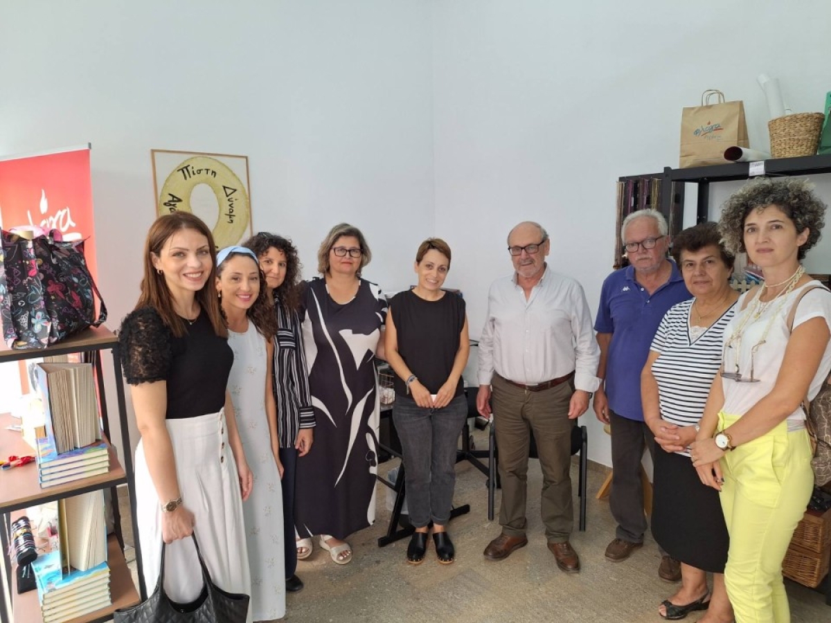 Επίσκεψη Τάκη Λουκόπουλου στη Φλόγα και στο σύνολο Κοινωνικής Αλληλεγγύης ‘’ΣΚΕΠΗ’’