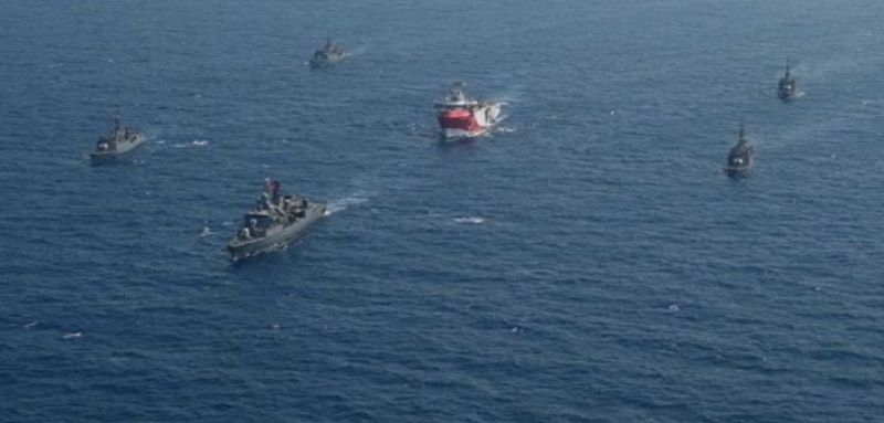 Ελληνοτουρκικά: Βγήκε από την ελληνική υφαλοκρηπίδα το Oruc Reis και βρίσκεται εντός της κυπριακής ΑΟΖ