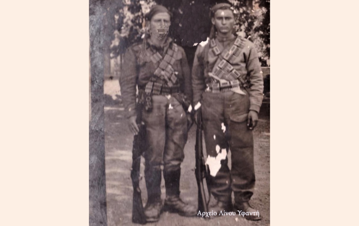 Δύο αντάρτες του ΕΔΕΣ Τριχωνίδας