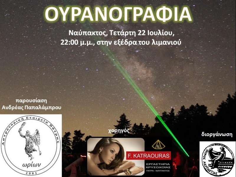 “Ουρανoγραφία” στo λιμάνι της Ναυπάκτου