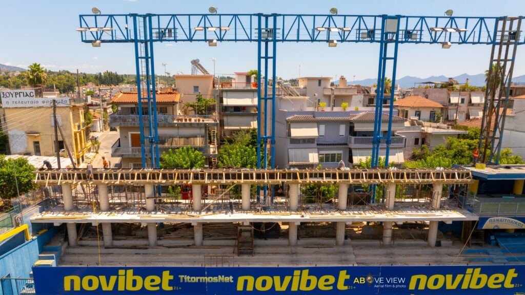 Γήπεδο Παναιτωλικού: Η πρόοδος των εργασιών από αέρος - Δείτε εικόνες από drone