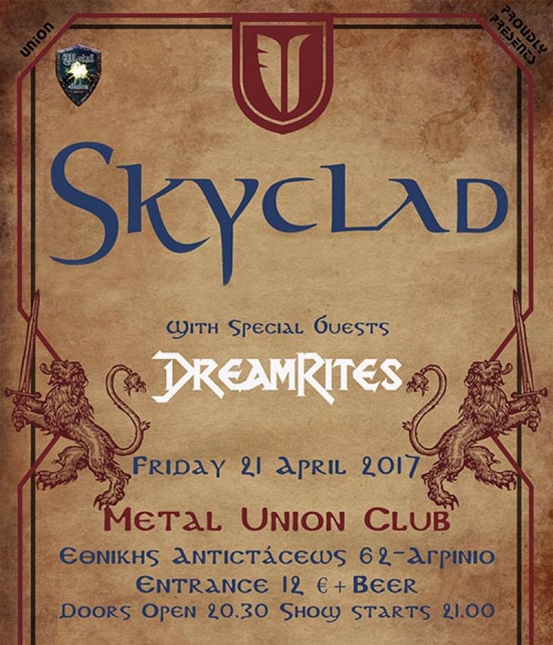 Οι «Skyclad» στο Metal Union στο Αγρίνιο (Παρ 21/4/2017)