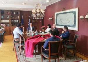 Επίσκεψη Κοινοβουλευτικού Εκπροσώπου Ν.Δ Σπήλιου Λιβανού στην Αντιπεριφερειάρχη Π.Ε Αιτωλοακαρνανίας Μαρία Σαλμά