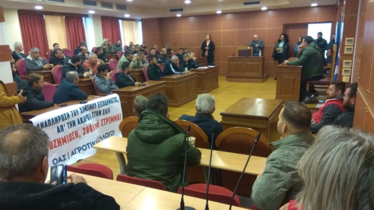 Κινητοποίηση της ΟΑΣ Αιτωλοακαρνανίας για την ακαρπία της ελιάς: διεκδικεί αποζημίωση 200€ ανά στρέμμα