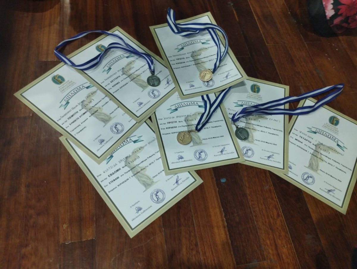 Π.Α.Ο. Αγρινίου Ευ Ζην: Έξι μετάλλια από τέσσερις αθλήτριες στους Περιφερειακούς αγώνες Ρυθμικής γυμναστικής