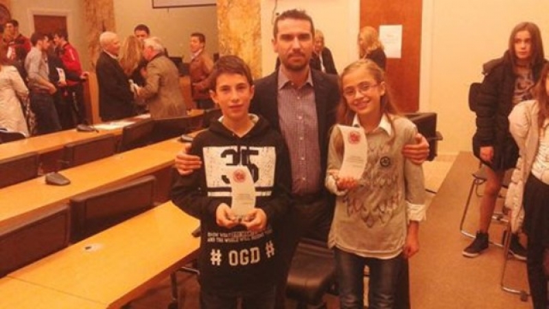 Βραβεύτηκαν οι δυο πρωταθλητές του ταεκβοντό του Α.Σ. Τίτορμος Αιτωλ/νιας