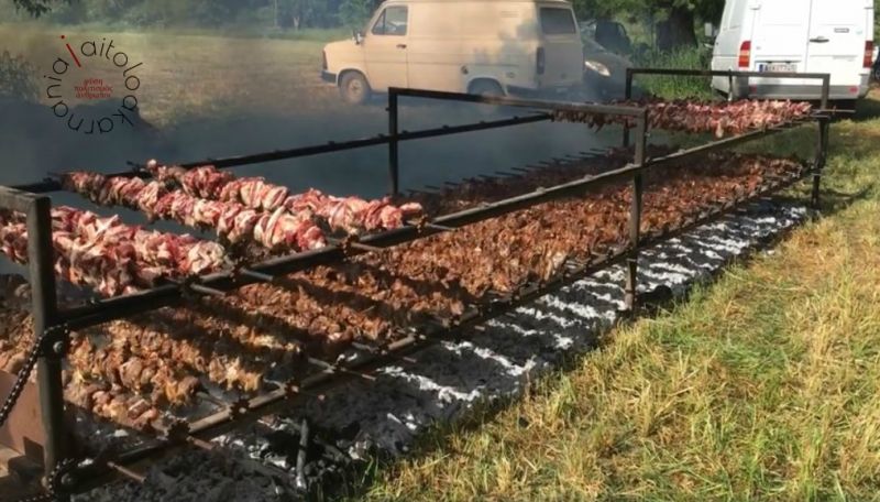 Με κοντοσούβλι για Ρεκόρ Γκίνες η γιορτή πρατίνας στη Γουριά Μεσολογγίου!