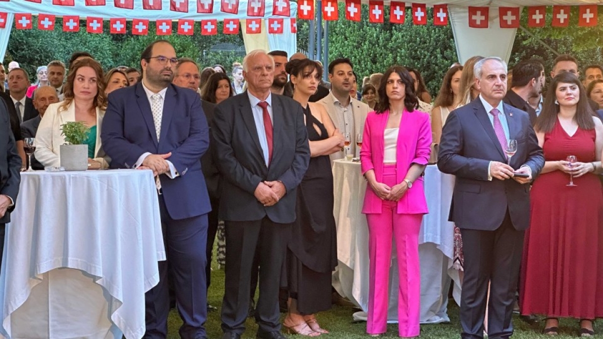 Ο Θανάσης Λύρος στην Ελβετική Πρεσβεία στην Αθήνα για την Εθνική Εορτή της Ελβετίας