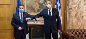 Συνάντηση υπουργού Αγροτικής Ανάπτυξης και Τροφίμων, με τον υπουργό Μετανάστευσης και Ασύλου
