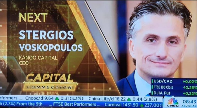 Ανάλυση στο CNBC από τον Αγρινιώτη CEO της Kanoo Capital