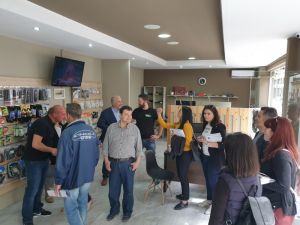 Επίσκεψη στα καταστήματα και το κέντρο της πόλης πραγματοποίησε ο υποψήφιος Δήμαρχος Ι.Π. Μεσολογγίου, Κώστας Λύρος