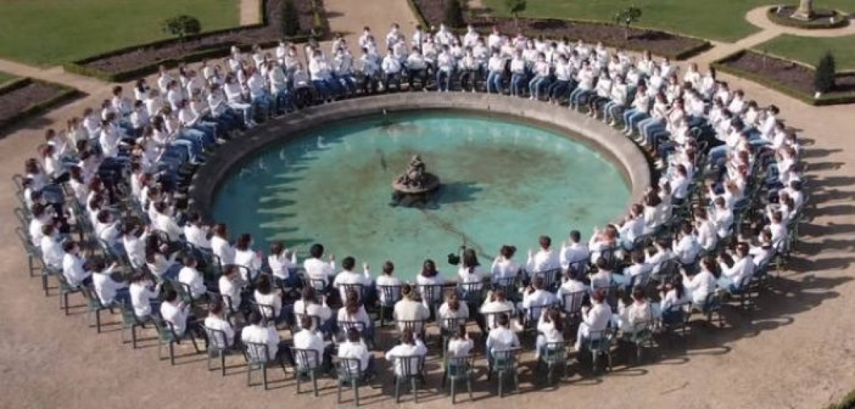 Μαθητές εκτελούν την Πέμπτη Συμφωνία του Beethoven με κρουστά σώματος (video)