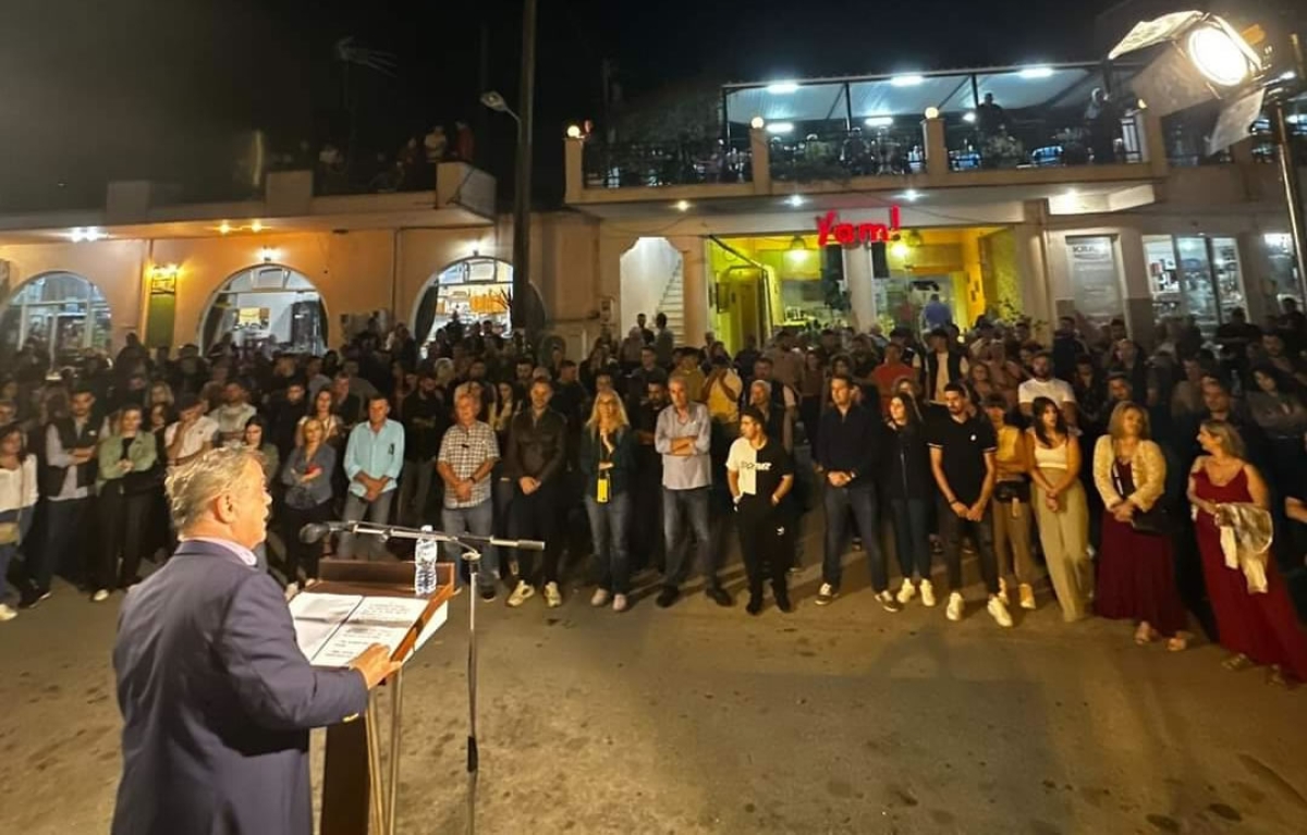 Από την χθεσινή ομιλία του Γιώργου Αποστολάκη στο Μοναστηράκι Βόνιτσας