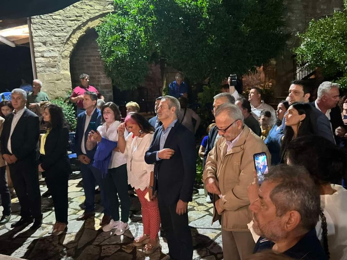 O Κώστας Πιστιόλας στην Ιερά Μονή Παναγίας Κατερινούς, στη Γαβαλού