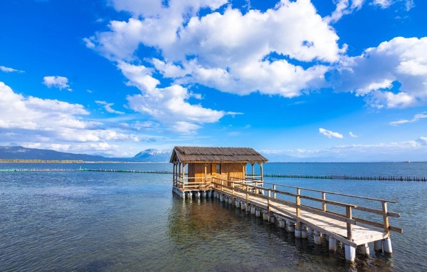 Εικόνες από τη λιμνοθάλασσα του Μεσολογγίου που «κόβουν» την ανάσα