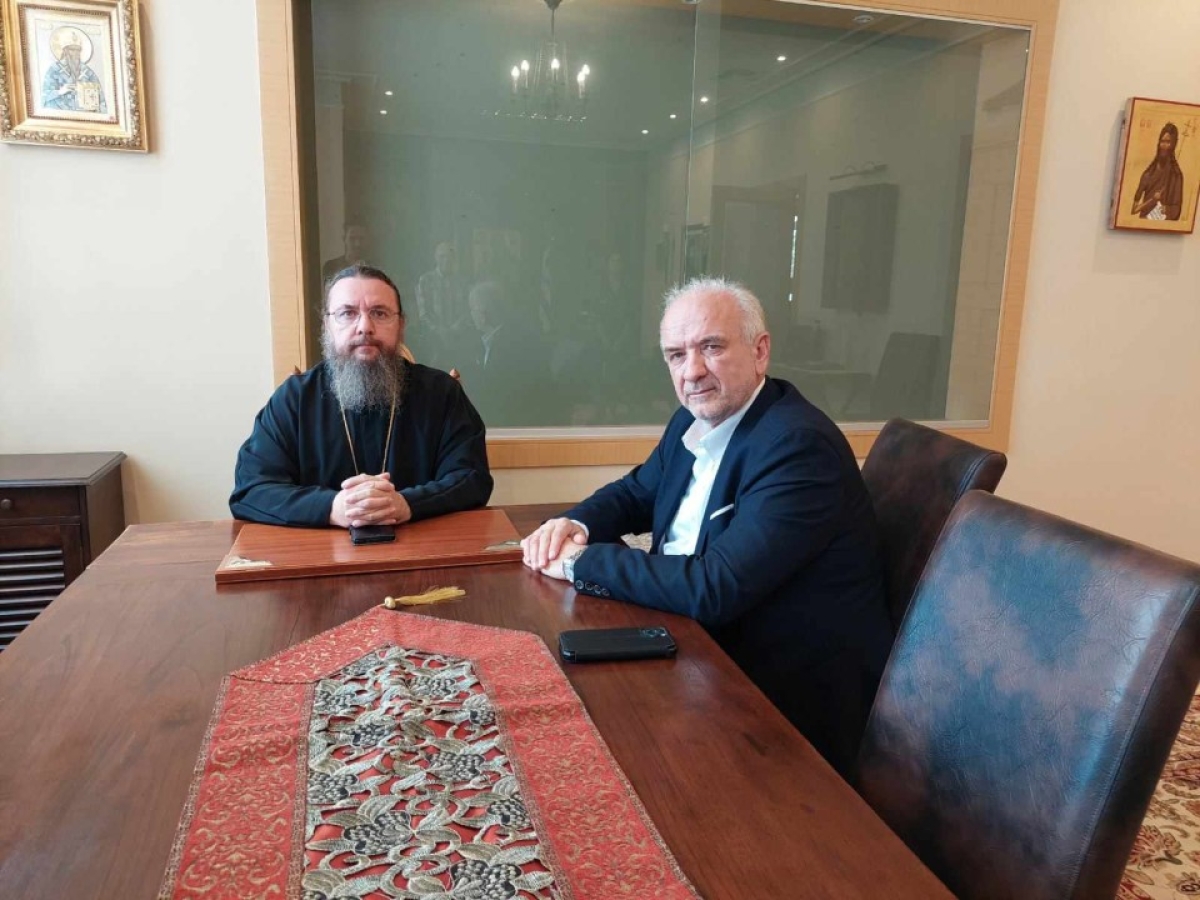 Συνάντηση Κώστα Λύρου με Μητροπολίτη Αιτωλ/νίας κ. Δαμασκηνό